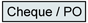 Cheque or Postal Order